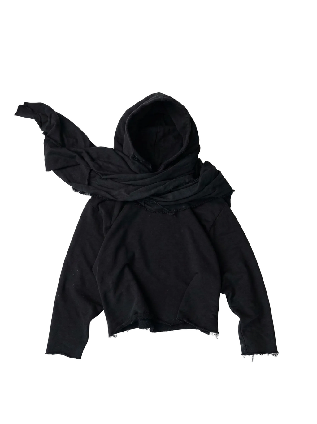 Black hoodie With Scarf
