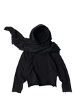 Black hoodie With Scarf