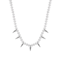 Pearl and Spike Necklace