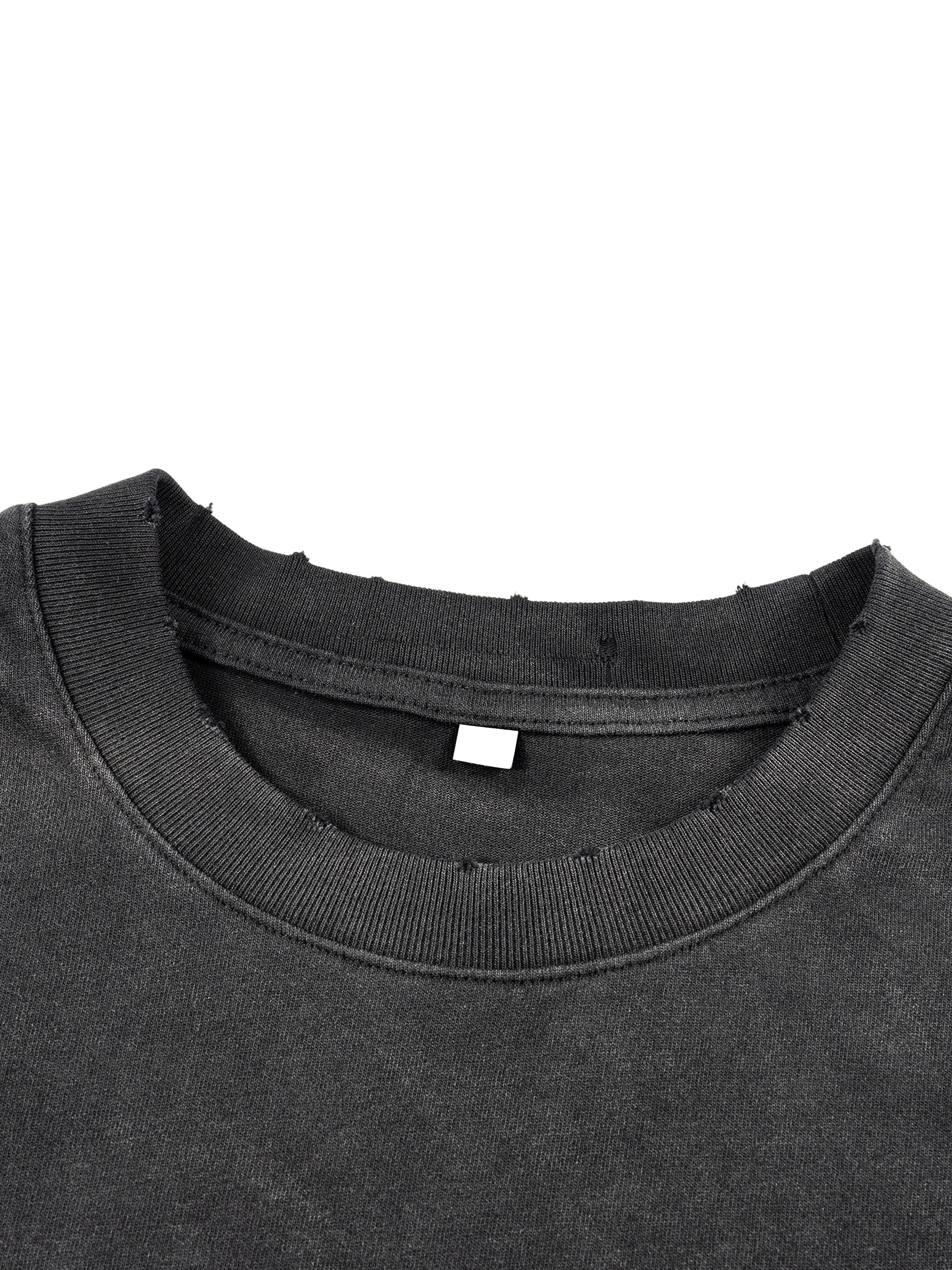 Blood Sunfade Hand-Frayed Faux Longsleeve T-Shirt